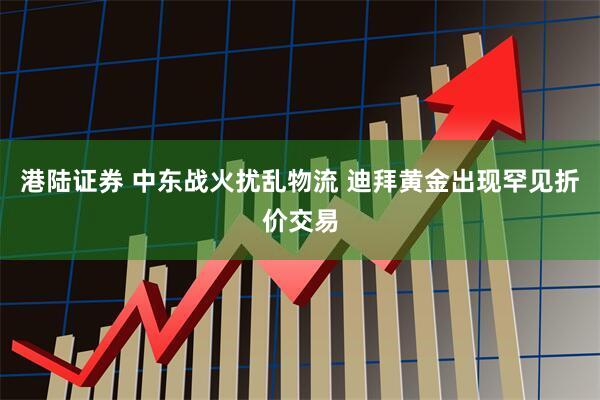 港陆证券 中东战火扰乱物流 迪拜黄金出现罕见折价交易