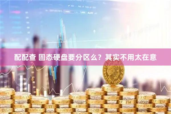 配配查 固态硬盘要分区么？其实不用太在意